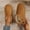 39, variant on Women's Faux Fur Ankle Booties, Round Toe Low Heel Slip-On Boots