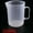 1000 ml, variant on Measuring Jug Plastic Beaker Transparent Measuring Cup Chemical Resistant