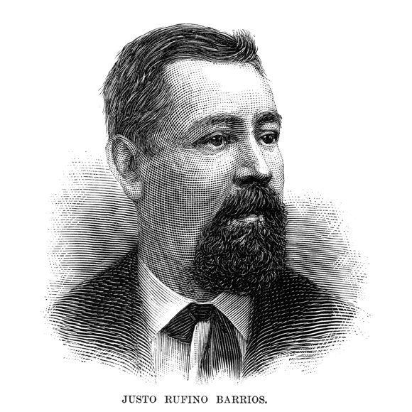 Justo Rufino Barrios /N(1835-1885). Guatemalan General And Politician. Wood Engraving, American, 1885. Poster Print by  (24 x 36)