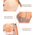 thumbnail image 4 of Werena Womens Wireless Bra No Underwire Comfort Seamless Bras Buttery Soft Bralette Full Coverage Everyday Bra, 4 of 7