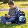 thumbnail image 7 of School Backpack for Boys - Gamer Boys Backpack for Kids Teens Elementary Middle School，18" Large Capacity Waterproof Bookbag with Usb Charging Port, Travel Daypack for age 6-18, 7 of 7