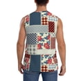 thumbnail image 4 of Kdxio Patchwork In Country Style for Men's Muscle T-shirt,Sleeveless for Workout Running Athletic Gym Lounge Casual, 4 of 7