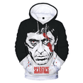 thumbnail image 2 of Sudadera con capucha para hombre Scarface Evil Star Pattern 3D impreso película Tony Montana jersey pop hip hop manga larga ropa de hombre de gran tamaño, 2 of 5