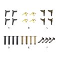 thumbnail image 2 of QualitChoice 4pieces Easy To Trigon Furniture Legs Effortlessly Transform Furniture Wide Application Metal Aircraft [Gun Black] 1Set, 2 of 6