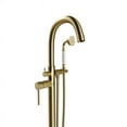thumbnail image 4 of Castello USA Inc Neptune Brass Tub Filler w/Drift Handheld Shower in Gold, 4 of 8