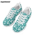 thumbnail image 1 of Doginthehole - Zapatos planos para mujer, zapatillas de verano de malla cómodas con estampado de pata de dibujos animados, zapatos vulcanizados para estudiantes, zapatillas de mujer, 1 of 6