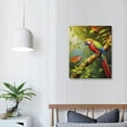 thumbnail image 3 of Nawypu Parrot Wall Art: Tropical Rain Forest Animal Picture Canvas Print Painting For Living Room Wall Decor - Beautiful Bird Framed Poster Farmhouse Modern Home Decorations, 3 of 4