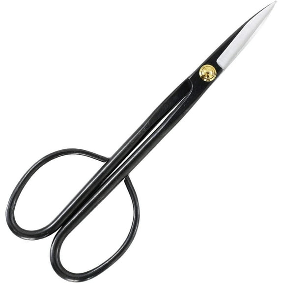 Wazakura Twig Bonsai Scissors Long Handle Black 8-1/4" Made in Japan