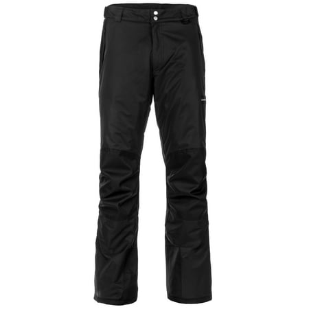 Lucky Burns Adult Insulated Reinforced Knees and Seat Men Women Snow Ski Pants, Black,