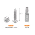 thumbnail image 3 of 30pack M5 x 20mm Button Head Torx Security Sheet Metal Screws with T25 Bit, 3 of 6