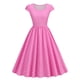 thumbnail image 1 of WILLBEST Vestidos con Curvas para Mujer, Vestido Informal de Fiesta con Lunares y Manga Corta de Los Años 50 para Noche, Fiesta y Graduación Chica, 1 of 3