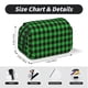 thumbnail image 5 of Disketp Buffalo Plaid Green Black Estuche de Lápices de Doble Capa con Tapa Abatible y Cremallera, Organizador Escolar para Adolescentes y Adultos, 5 of 7