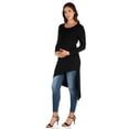 thumbnail image 3 of Maternity Long Sleeve Asymmetrical Tunic Top, 3 of 6