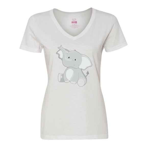 Inktastic Elephant Women's V-Neck T-Shirt