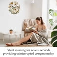 thumbnail image 3 of Silent Wall Clocks Battery Operated, White Daisy Floral Round Decorative Wall Clock for Living Room Bedroom Kitchen Bathroom Classroom Decor, 14 Inch Rustic, 3 of 8