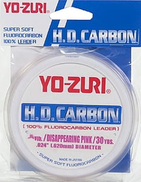 Yo-Zuri HD Disappearing Pink Fluorocarbon Leader 30YD 60LB