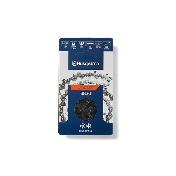 Genuine Husqvarna 585639068 18" 3/8" .050" 68 DL Chainsaw Chain Loop S83G X-Cut