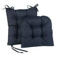 thumbnail image 2 of Klear Vu Gripper Non-Slip Omega 2-Piece Rocking Chair Cushion Set, Indigo Blue, 2 of 6