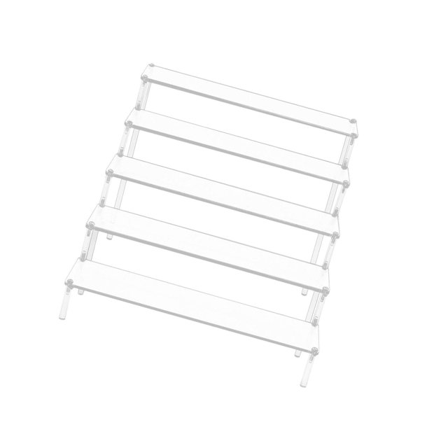 Clear Acrylic Display Riser Stand Desserts Holder Riser Perfume Cosmetics Holder for Decoration 29.5x41.5x25cm