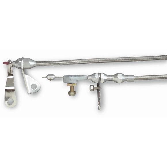 Lokar Performance Auto Trans Kickdown Cable KD-20C4HT Hi-Tech; For Use With C4 Transmission; Stainless Steel Housing