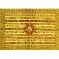 thumbnail image 1 of Ahgly Company Indoor Rectangle Abstract Yellow Modern Area Rugs, 8' x 10', 1 of 4