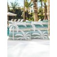 thumbnail image 3 of Outdoor Pillows Waterproof, Palm Tree Bedding Throw Pillows with Insert for Couch Sofa Bed, Coastal Tropical Coconut Plants Green Wooden 16x16 Inch Pillowcases Decorative Patio Pillow Set of 2, 3 of 4
