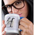 thumbnail image 2 of 3drose, Chinstrap Penguins at Aitcho Islands, 11oz Two-tone Blue Mug, 2 of 6