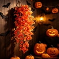 thumbnail image 4 of 2026 Halloween Indooor Decoration Artificial Hanging Pothos Vines Fake Plants For Wall Indoor Greenerys Decor For Halloween Thanksgiving Farmhouses Room, 4 of 6