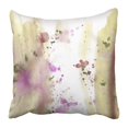 thumbnail image 1 of Funda de Almohada ABPHQTO Colorido Abstracto Mano Acuarela Lavado Amarillo Verde Lila Rosa Morado Blanco 50x50 cm, 1 of 1