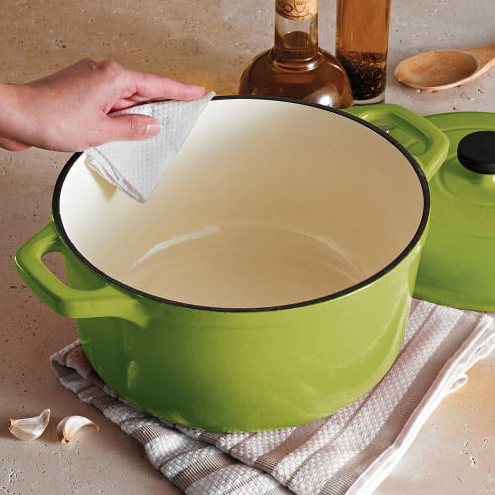 Tramontina 6.5 Qt Enameled Round Cast Iron Dutch Oven, Green