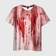 thumbnail image 3 of Funny Horror Halloween Bloody I'm fine T-shirts 3D Print Men Women Crew Neck Tee Fashion Unisex Streetwear Kids Short sleeve Top, 3 of 5
