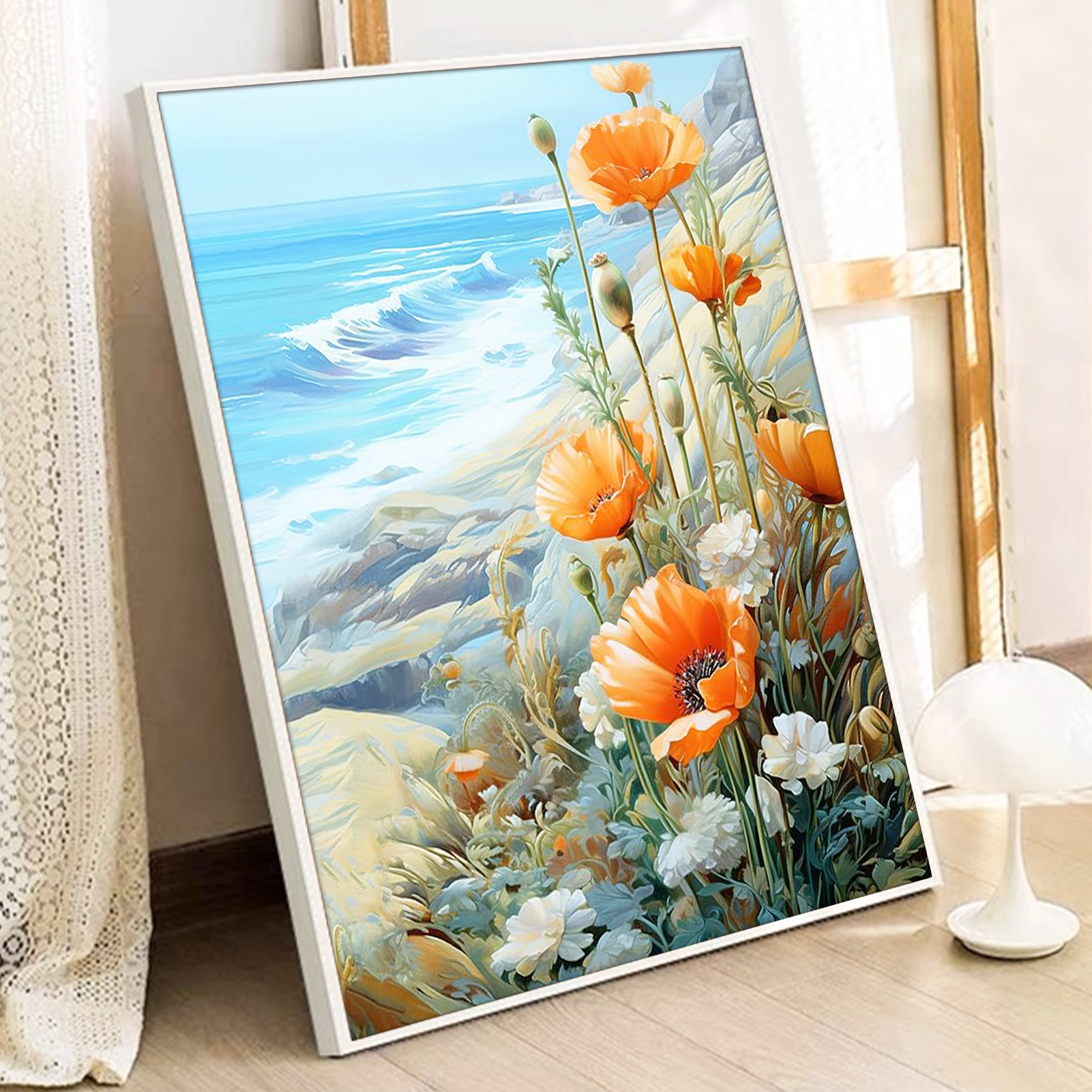 JYLMOOD Flower Paint by Numbers Kit, 16x20 inches photo 3