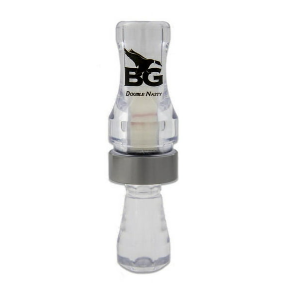 Buck Gardner Calls Double Nasty Poly Duck Call - Clear