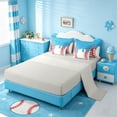 thumbnail image 3 of meiyoeat Baseball Ice Cream 7-Piece King Bedding For Kids,Kids Ball Games King Bed In A Bag For Boys,Light Gray Reversible, 3 of 7