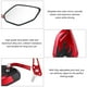 thumbnail image 4 of 1 par de espejos retrovisores universales de 8 mm y 10 mm para motocicleta, scooter, diseño de llama de aluminio, color rojo Jadeshay A, 4 of 8