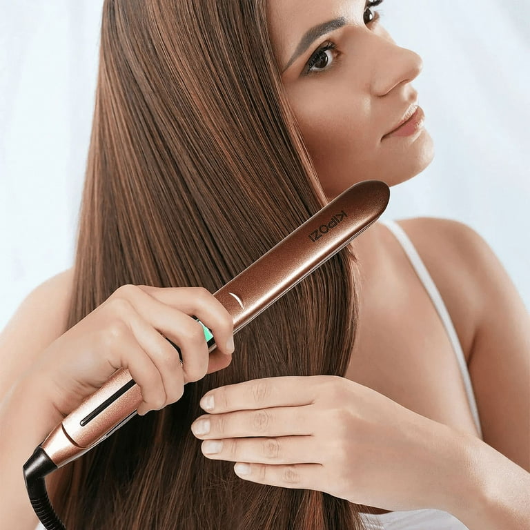 KIPOZI Nano Negative Ion Flat Iron, Anti-Static Hair Straightener