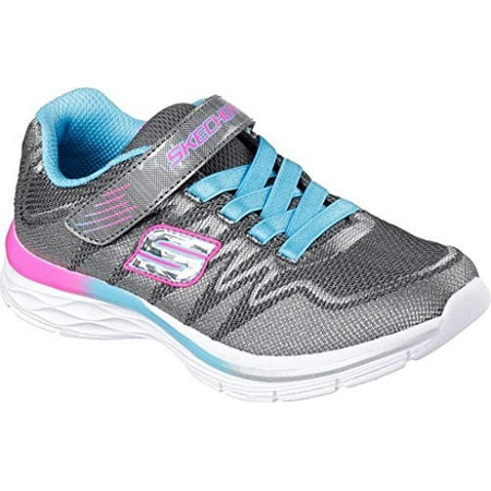 - Skechers Girls' Dream N Dash Whimsy Girl Sneaker,Charcoal/Turquoise,US 1.5 W