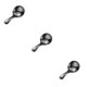 thumbnail image 2 of Toystoory Cuchara de cabeza redonda antioxidante mango corto liso azúcar sal pudín helado sopa cucharadita cuchara vajilla negro Type1 NO1, 2 of 6