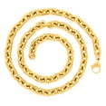 thumbnail image 5 of Invicta Jewelry Men's Rectangular Link Gold Plated Chain Necklace (8.5mm) - 24", 5 of 8