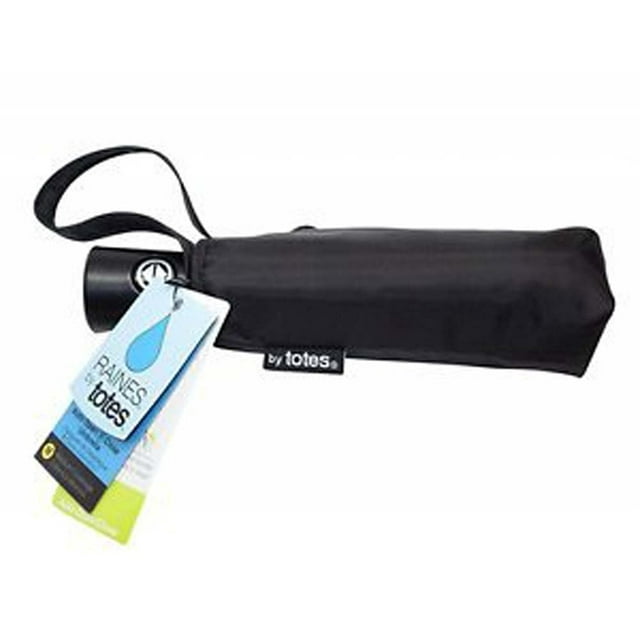 Raines by Totes Automatic Compact Umbrella with Auto Open and Close