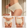 thumbnail image 5 of Womens Underwear Seamless Full Coverage Breathable Briefs No Show Silky Stretch High Waisted Ladies Panties 6 Pack, 5 of 14