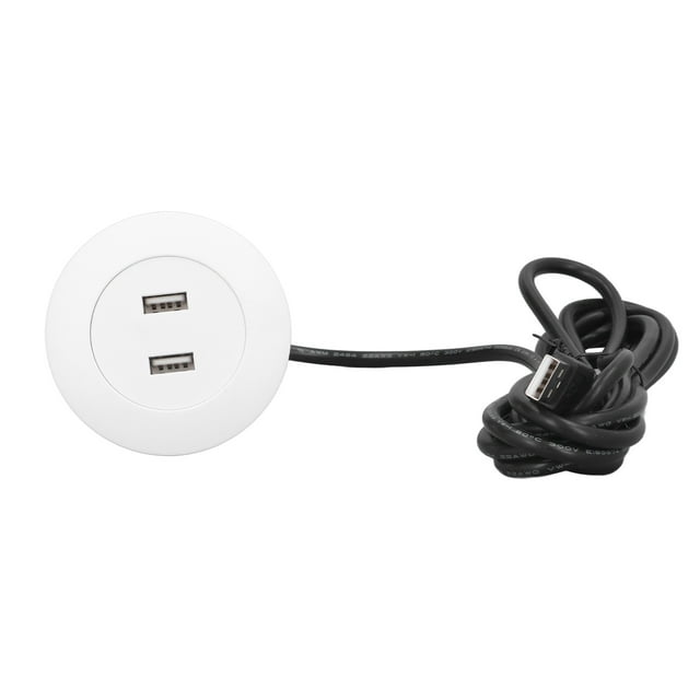 USB Charging Socket, Ease Power Charging Protection Circuit Flush Mount Installation ABS Sofa USB Charging Socket For Bedside Black,White,Gold,Silver