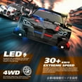 thumbnail image 4 of ATJIA RC Drift Car 1:24 Remote Control Cars 2.4GHz 4WD High Speed 30 KM/H Drift RC Cars with LED Light and Drifting Tires Racing Car, 4 of 10