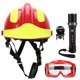thumbnail image 2 of Equipo de protección del kit de gafas de seguridad para sombrero duro para sitios de construcción hombres mujeres Amarillo rojo, 2 of 8