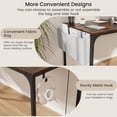 thumbnail image 6 of Giantex Home Office Desk, Computer Desk w/Recessed Power Strip & Wide Desktop, Workstation Writing Table, Rustic Brown, 6 of 8