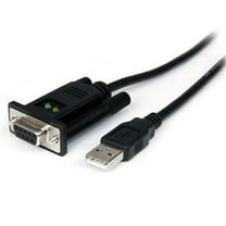 StarTech 3.3' 1 Port USB to Null Modem RS232 DB9 Serial DCE Adapter Cable with FTDI
