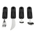 thumbnail image 4 of Weighted Utensils, Parkinsons Utensils Rubber Handle 4 Pieces Nonslip Grip For Parkinson, 4 of 8