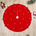 thumbnail image 3 of Franhais Christmas Tree Skirt Embroidery Tree Bottom Cover Round Mat Ornaments for Rustic Holiday Party Decoration, 3 of 7