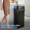 thumbnail image 6 of TLSUNNY 16 Gallon Kitchen Trash Can, Automatic Sensor Stainless Steel Garbage Bin w/ Butterfly Lid, Battery-Operated, 6 of 9