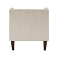 thumbnail image 6 of Modern Taupe Corduroy Accent Chair - Living Room Furniture, 27.5" Wide, Espresso Legs, Includes Pillow. Comfortable, Stylish Seating. Perfect for Home., 6 of 7